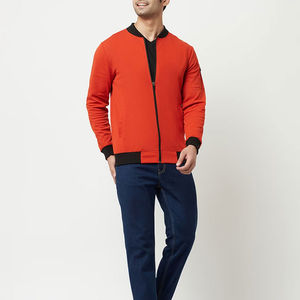 KY col montant avant Logo Bomber veste pour hommes Unique couleur conception longue élégante haute rue Style hiver imperméable - Product Image 5