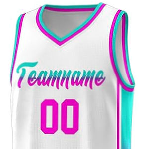 Vêtements de sport en polyester Ensemble de maillots de basket-ball personnalisés à impression par sublimation Chemises et hauts de basket-ball à séchage rapide pour adultes - Product Image 5
