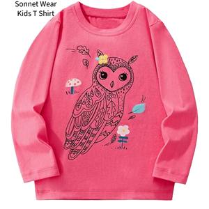 T-shirt à manches longues pour enfants, pur coton - Product Image 1