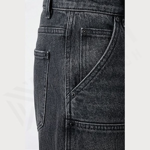 Pantalones Vaqueros Ajustados de Alta Calidad para Hombre, Estilo Informal, Cómodos, de Mezclilla Elástica, Estilo Flare, Ropa de Calle, Color Personalizado - Product Image 5