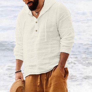 Sweat à Capuche d'Hiver de Couleur Unie pour Hommes en Polaire Respirant à Séchage Rapide et Décontracté avec Col à Capuche et Manches Longues en Polyester et Coton Personnalisé - Product Image 4
