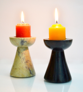 Piedra Natural India esteatita vela católica soporte votivo hogar decorativo candelabro Pilar té Luz - Product Image 6