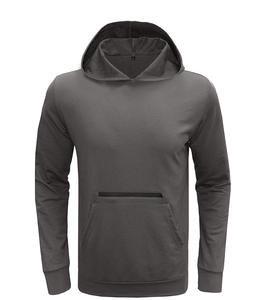 Venta al por mayor Fitness Tudung deportes ligero pulóver ropa de entrenamiento personalizado bordado sin cuerda en blanco Atlético hombres sudaderas con capucha - Product Image 2