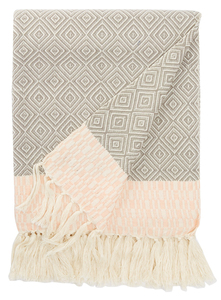Manta suave de Jacquard de algodón ecológico 100% tejida personalizada para ropa de cama con fines decorativos - Product Image 4