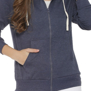 Precio al por mayor, logotipo personalizado impreso, sudaderas con capucha para mujer, MOQ bajo, sudaderas con capucha de secado rápido, Color sólido - Product Image 2