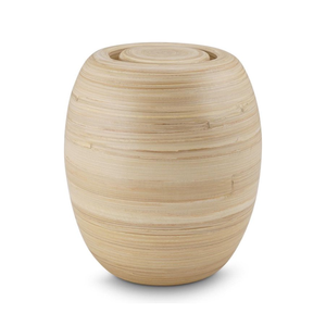 Urna funeraria de bambú hilado ecológica, urna de cremación única para cenizas, diseño europeo para mascotas, venta al por mayor de Vietnam - Product Image 1