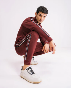 Chándal de secado rápido para hombres Entrenamiento deportivo Chándal de algodón suave transpirable con cremallera completa y conjunto de Jogger - Product Image 5