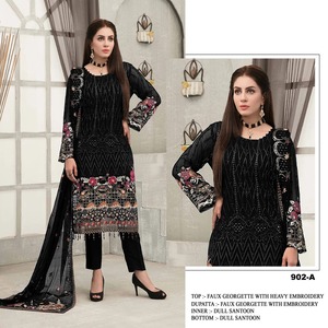 Ensemble élégant de costumes pakistanais à coupe droite, parfait pour les événements culturels et les rassemblements, disponible en grande quantité - Product Image 6