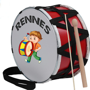 กลองเด็ก Rennes DVL-30RD ดีไซน์พิเศษ ขนาด 30 ซม. ทำจากไม้เบิร์ช หนังกลองเคลือบน้ำมัน เครื่องดนตรีประเภทเคาะแบบพกพาสำหรับเด็ก - Product Image 1