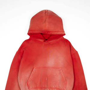 Sudadera con Capucha de Moda Invernal para Hombre, 100% Algodón, Lavado Desteñido, Estilo Urbano, con Bordado y Detalles Decorativos de Pedrería - Product Image 2