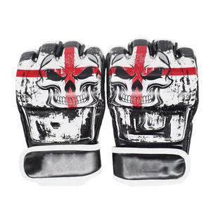 ถุงมือ MMA สำหรับผู้ชายแบบผูกเชือกครึ่งนิ้วสำหรับผู้ชาย - Product Image 1