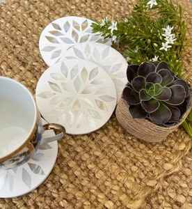 Compre Posavasos de Resina con Incrustaciones de Nácar, Posavasos Hechos a Mano Ecológicos para Mesa, Tapetes y Almohadillas de Alta Calidad, Posavasos de Calidad de Exportación - Product Image 2