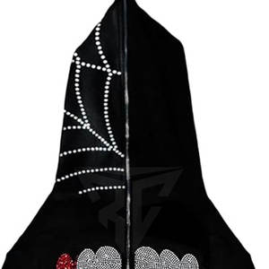 Sudaderas con capucha para hombre de moda superior con diamantes de imitación de buena calidad 100% algodón bajo MOQ patrón sólido para invierno - Product Image 5