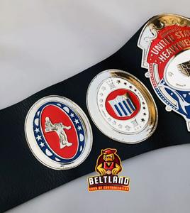 เข็มขัดแชมป์มวยปล้ำรุ่นเฮฟวี่เวท NWA สหรัฐอเมริกา ขนาดผู้ใหญ่ ทำจากสังกะสี หนา 2 มม. 4 มม. - Product Image 3