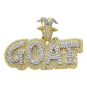 Nouvel arrivage de pendentif de luxe en argent sterling 925 cultivé en laboratoire Nom personnalisé Design VVS Clarté Style Hip Hop Bijoux en diamant - Product Image 1
