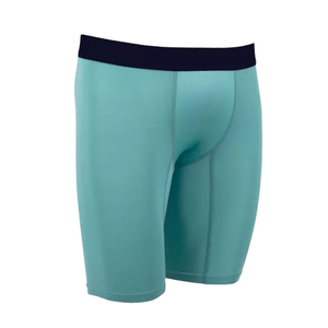 Wholesale Men's Eco-friendly Polyester Fitness <b>Compression</b> Pants Solid Gym <b>Shorts</b> Elastic Waist Customized Sports Running Gear - Product Image 2