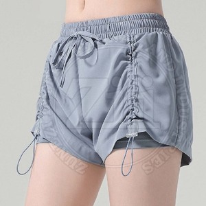 Shorts décontractés de haute qualité pour femmes Séchage rapide Respirant Techniques lavées Gym Vente en ligne Pakistan Fabricant - Product Image 3