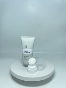 PE <b>Plastic</b> <b>Tube</b> with Roll-On Cap 5 Balls Customized Logo & Gold Stamp Printing Gloss Finish for Facial Cleanser & Face Cream - Product Image 6