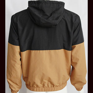 Chaqueta cortavientos impermeable con cremallera de cuarto de nailon para hombre, OEM diseño personalizado de fábrica, venta al por mayor, pedido a granel, ropa deportiva de invierno de marca - Product Image 2