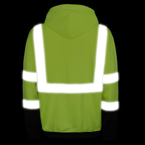 Chaquetas DE SEGURIDAD impermeables reflectantes de alta visibilidad para hombres, ropa de trabajo transpirable para exteriores con seguridad de alta visibilidad mejorada - Product Image 4