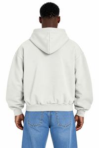Sweat-shirt à capuche pour homme, coupe classique, couleur unie, en molleton de coton, décontracté, anti-rétrécissement, pour l'automne - Product Image 2