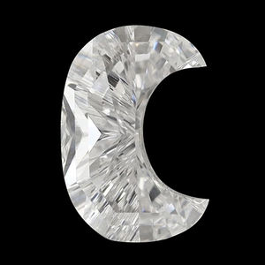 Lab Grown Diamond Alfabeto Letra C para colgantes-0,30 a 0,49 quilates - Product Image 2