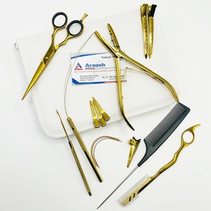 Aroosh Corp Plasma Gold Kit d'outils d'extension de cheveux professionnels en acier inoxydable de qualité chirurgicale AC-HT-079 comprend une extension de cheveux - Product Image 5