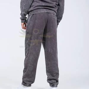 Vente en gros, service OEM, pantalons de survêtement délavés à l'acide pour hommes, nouveau design, meilleur prix, pantalons de survêtement délavés à l'acide pour adultes - Product Image 2