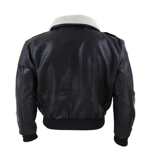 Veste en cuir à col montant pour homme en laine/viscose Design personnalisable Option avant Fermeture à simple boutonnage Prix de gros - Product Image 3