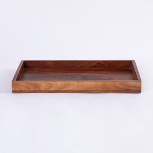 Bandeja de madera de acacia de primera calidad con acabado natural y Diseño Funcional, ideal para el entretenimiento y el uso diario - Product Image 6
