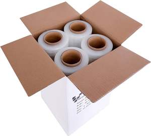 High Quality LLDPE Cast Hand Stretch Film Transparent <b>Pallet</b> PE Stretch Film PE Stretch Film <b>Pallet</b> <b>Shrink</b> Packaging Printing - Product Image 1