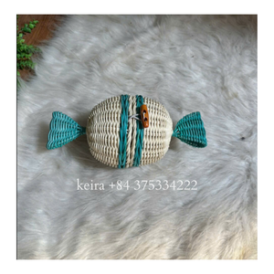 Ornement de Noël en rotin bambou naturel rotin fait à la main décor suspendu pour Noël et la maison Vietnam - Product Image 6