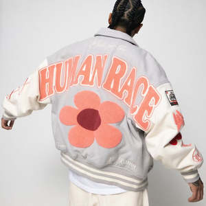 Blouson universitaire de baseball élégant personnalisé de grande taille pour hommes veste universitaire respirante avec logo à l'avant et broderie de lettres - Product Image 5