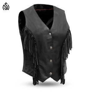 Usine vente chaude gilet en cuir automne décontracté respirant veste en cuir matelassé PU femmes gilets et gilets - Product Image 1