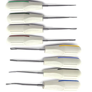 Ensemble d'instruments chirurgicaux dentaires durables de 8 pièces, élévateurs de racines luxatifs manuels, extraction dentaire, acier inoxydable de qualité médicale - Product Image 3