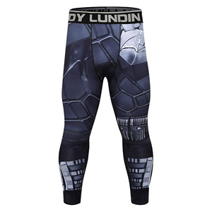 Mallas para correr de alto rendimiento para mujer, mallas estampadas a la moda para mujer, mallas de tela recicladas ecológicas - Product Image 4