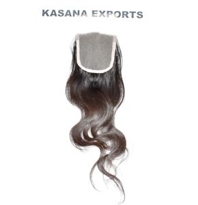 Vente en gros 100% Cuticule brute alignée 4*4 Vague de corps Tressage indien Double trame Dentelle 10A Extension de cheveux humains Afro vierge Remy - Product Image 5