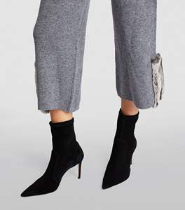 Premium Quality Latest Design Cheap Price Grey Color <b>Fur</b> <b>Trim</b> Trousers For Women's Winter Custom Clothing Trouser For Women's - Product Image 4