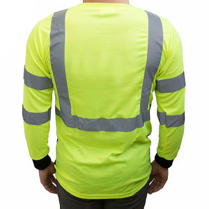 Camiseta de Trabajo de Alta Visibilidad para Hombre, Personalizada ODM 2026, Cuello Redondo, Buena Calidad, Manga Larga, Reflectante, de Seguridad - Product Image 2