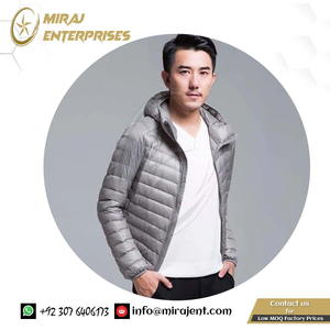 Manteau respirant résistant à l'eau et au vent Vestes à capuche pour hommes de grande taille Veste en duvet pour hommes toutes saisons Ultra légère compressible - Product Image 5
