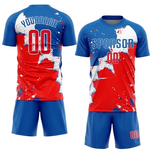 Ensemble d'uniformes de maillot de football/football de conception de sublimation personnalisée séchage rapide imperméable 100% polyester - Product Image 1