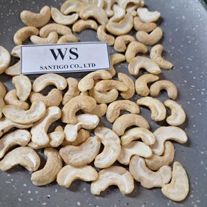 Meilleur prix noix de cajou WS blanc fendu SANTIGO noix de cajou cassées Kaju Badam emballage de marque privée - Product Image 1