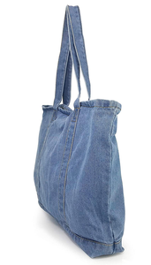 Sac en jean stockage quotidien fêtes appropriées cadeau sac à provisions réutilisable fabriqué en matériau de haute qualité avec logo personnalisé - Product Image 3