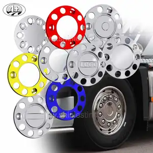 Cubierta de rueda de acero inoxidable T304, anillo Protector Universal para camiones y autobuses, 22,5 ", 19,5", 17,5"