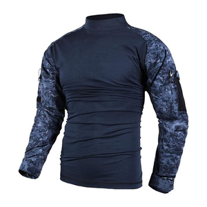 Camiseta Táctica de Manga Larga para Hombre, de Algodón y Poliéster, para Uso en Exteriores, Diseño Personalizado OEM, Resistente al Viento - Product Image 2