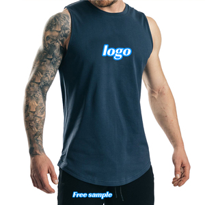 Camiseta sin mangas para correr XXL/XS sin mangas, chaleco de cuello redondo anticontracción de secado rápido para culturismo, estilo deportivo informal con estampado de logotipo personalizado - Product Image 6