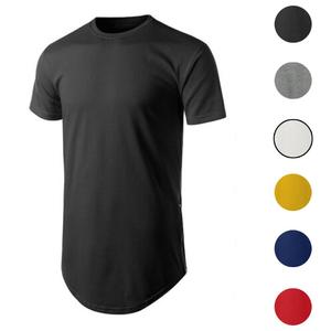 Camiseta ajustada de manga corta para hombre, ropa de gimnasio ajustada, suave, 95% algodón, 5% licra, con estampado personalizado, venta al por mayor - Product Image 5