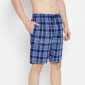 Shorts pour hommes en tissu flanelle décontracté, taille élastique, coupe régulière américaine, vente en gros, shorts sur mesure, taille plus, 280 GSM - Product Image 2