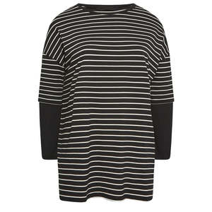 T-shirt à manches longues unisexe personnalisé 2026, double couche, grammage lourd, 100 % coton - Product Image 6