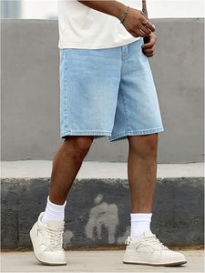 Pantalones cortos de mezclilla de calidad superior para hombre, pantalones cortos vaqueros informales lavados rasgados, perfectos para ropa de calle, moda de verano - Product Image 5